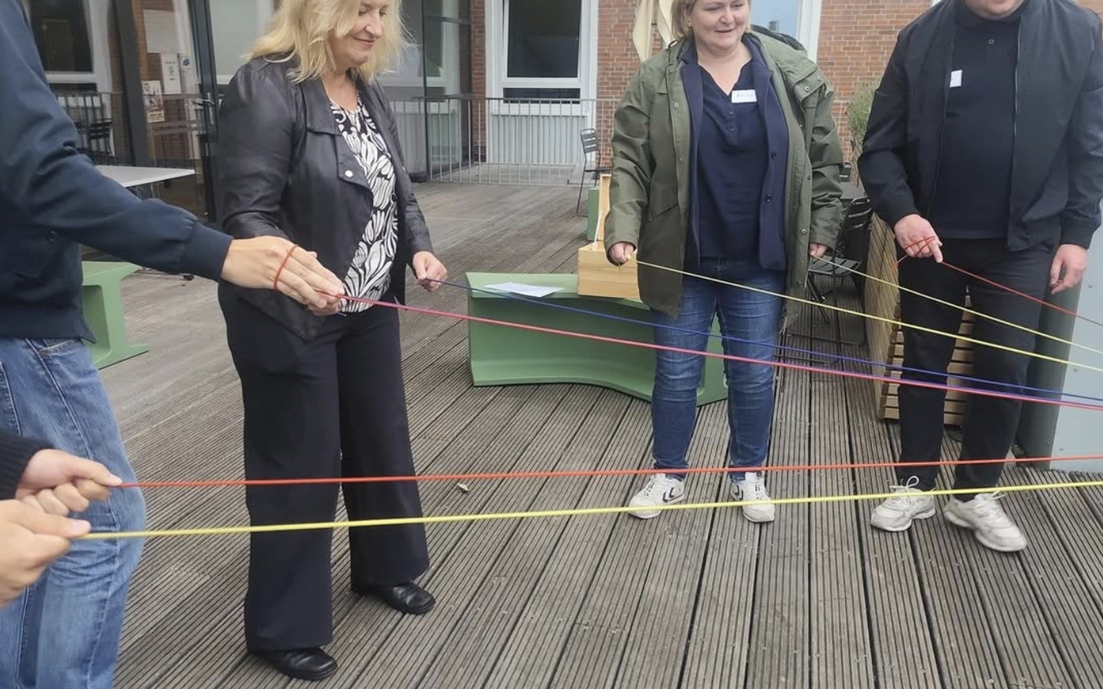 F3 partners in a team activity at the Bremen meeting